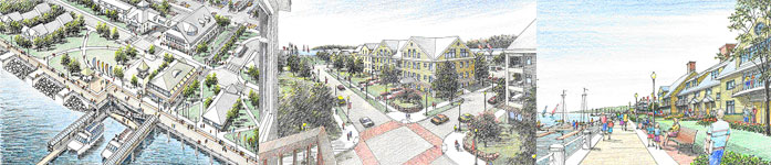 Landscape renderings of TND.